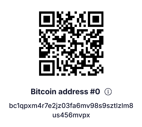 Bitcoin Donation QR Code